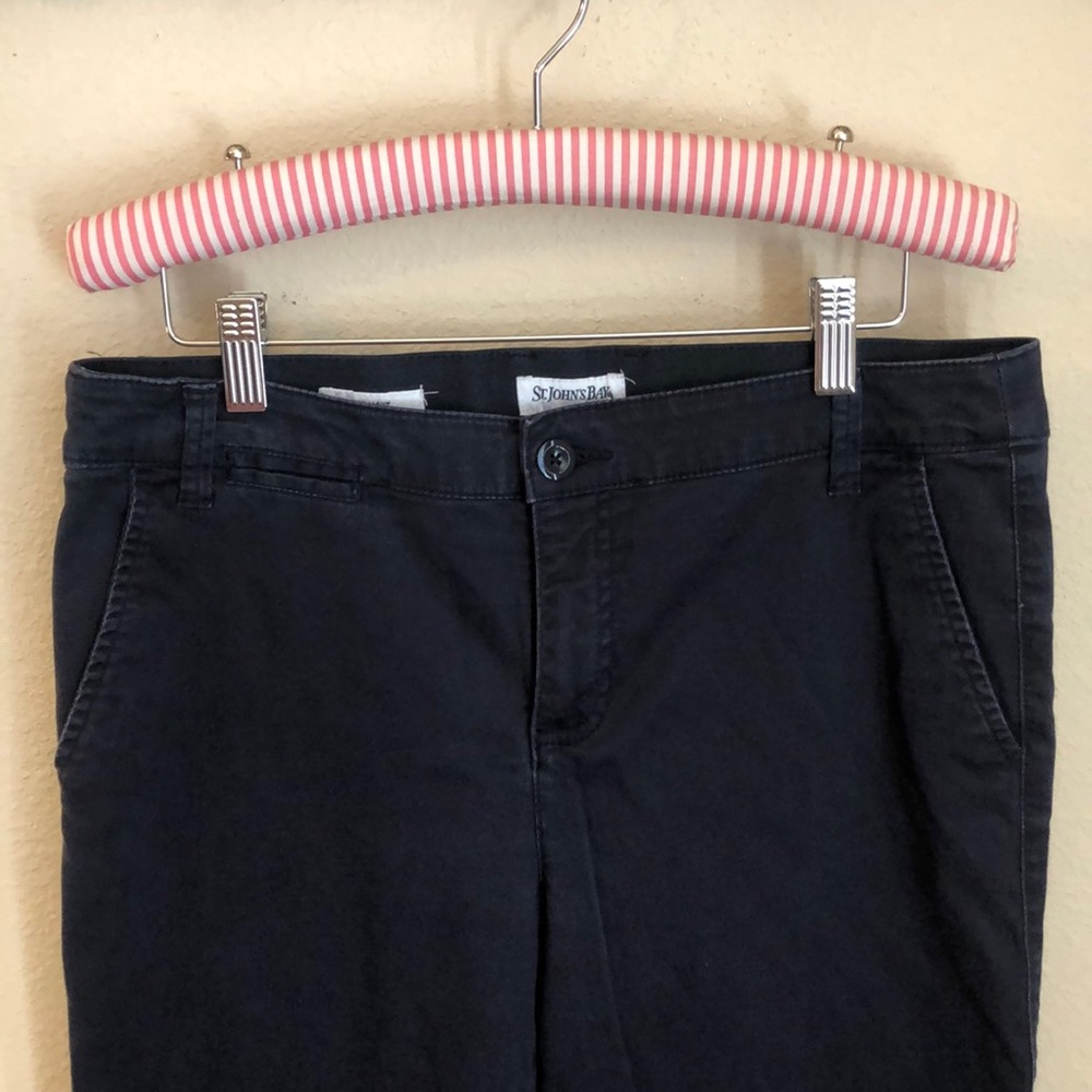 Blue straight legged pants